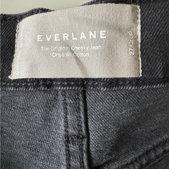 Everlane The Original Cheeky® High Rise Jean Washed Black Women’s size 27 Crop - Picture 14 of 16